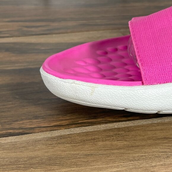 CROCS LiteRide Stretch Womens Sz 10 Shoes Electric Pink Open Toe Strappy Sandals - Picture 2 of 14